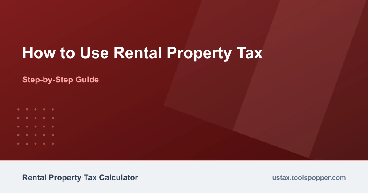 How to use the Rental Property Tax